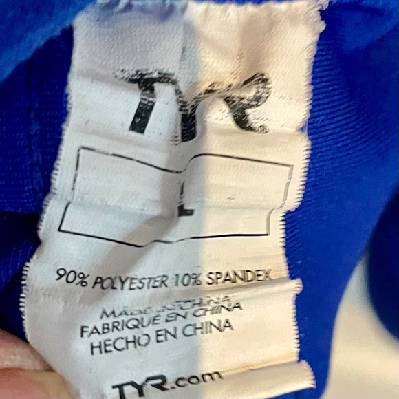 TYR Men's Large Royal Blue Full-Zip Athletic Swim Warm Up Jacket - Picture 6 of 6